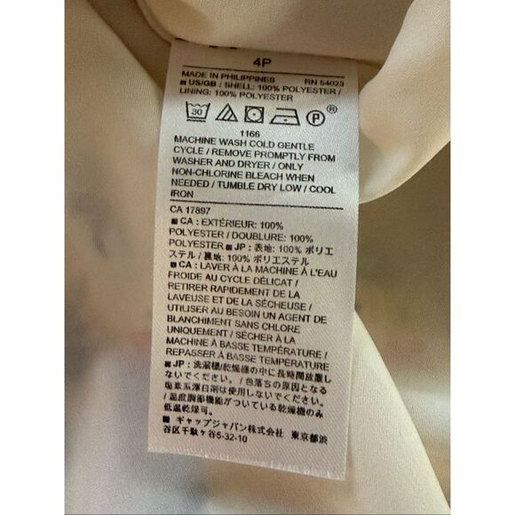 Banana Republic  Twist Knot Front V Neck Ruffle Floral Mini Dress SZ 4/P - Picture 11 of 11